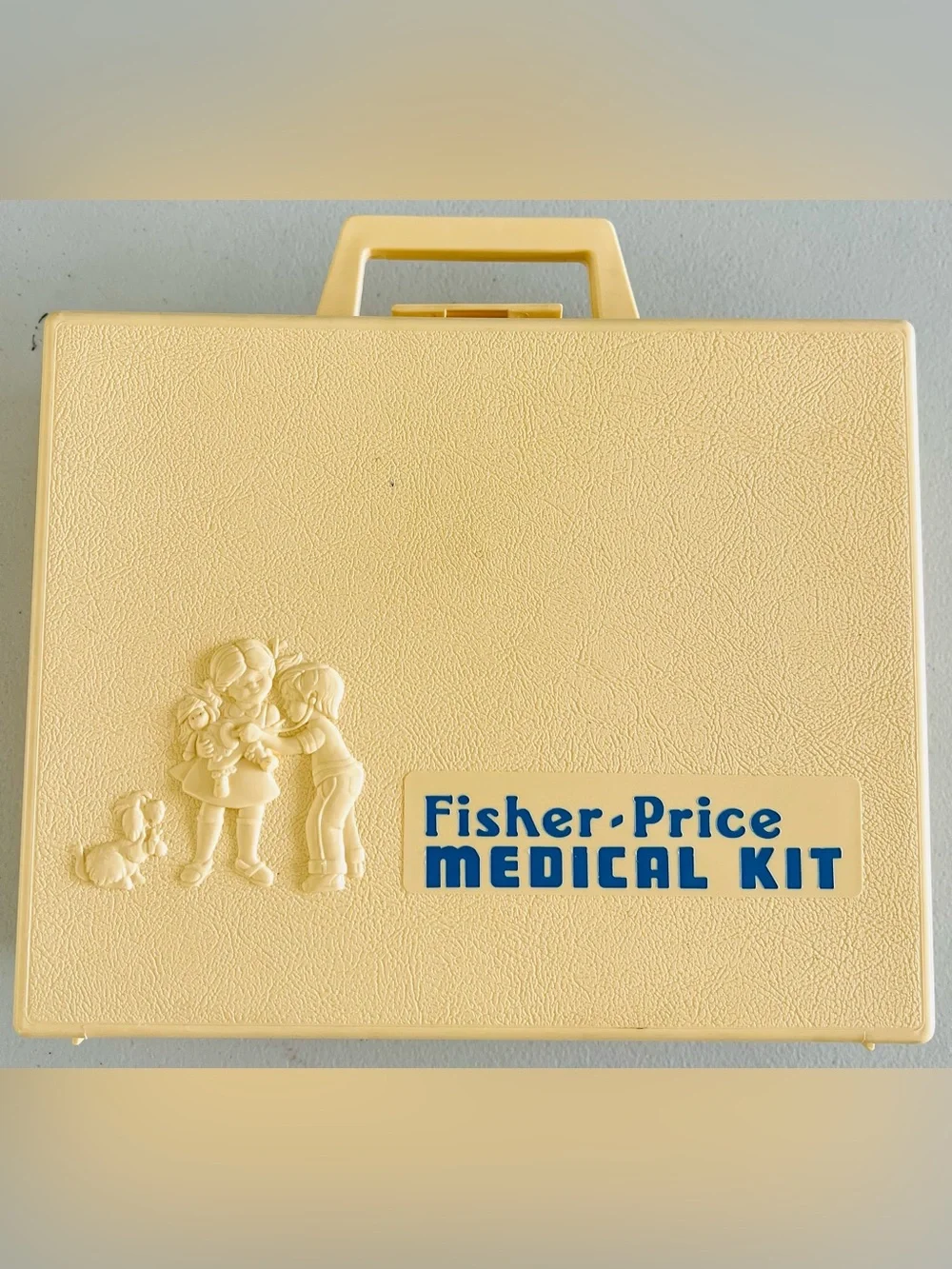 Vintage 1977 Fisher Price Medical Kit 936 Complete Plastic Carry Case Doctor